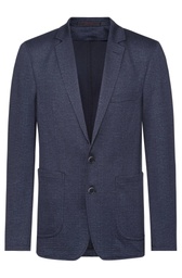 [1139.2120.021.90] GREIFF CASUAL Herren-Jerseysakko Regular Fit (glencheck blau, 90)