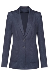 [1449.2120.021.32] GREIFF CASUAL Damen-Jerseylangblazer Regular Fit (glencheck blau, 32)