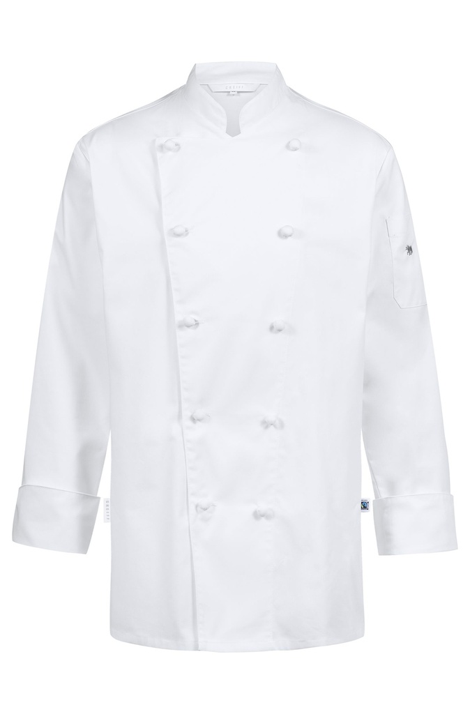 GREIFF KITCHEN Kochjacke Stoffknöpfe Regular Fit