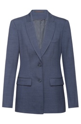 [1451.2810.226.48] GREIFF MODERN 37.5 Damen-Langblazer 37.5 Regular Fit (pinpoint mittelblau, 48)