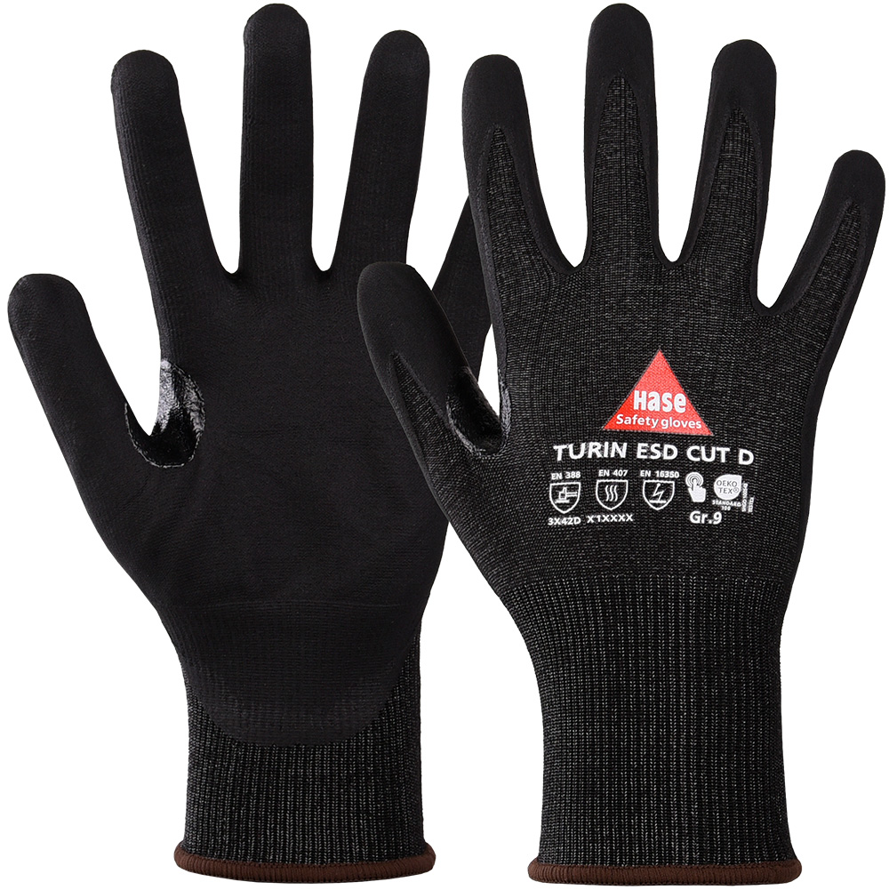 HASE Handschuhe Schnittschutz TURIN ESD CUT D