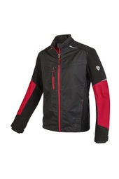 [1992-570-3281-64/66n] BP Workwear® lus Hybrid-Arbeitsjacke 1992-570 (schwarz/rot, 64/66n)