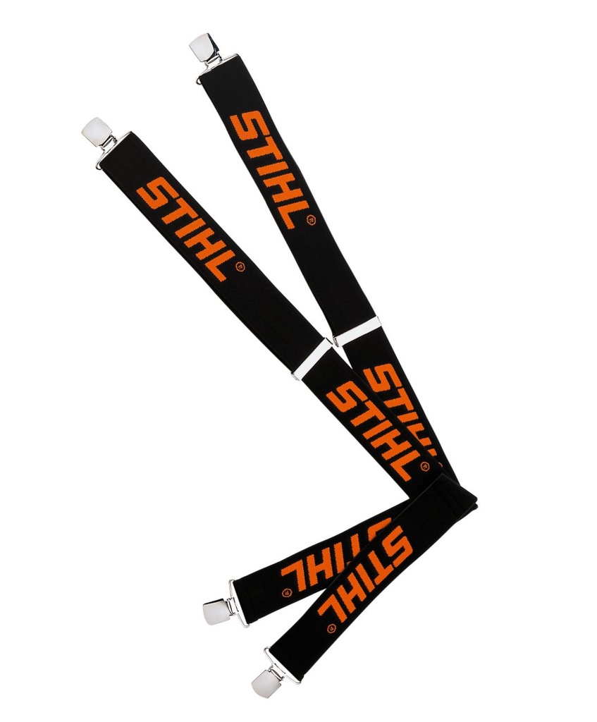 STIHL Hosenträger schwarz mit Metallklips