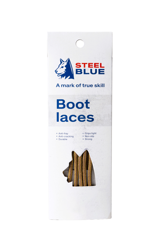 STEELBLUE SCHNÜRSENKEL/LACES WHEAT/BROWN 140 CM 1 PAAR