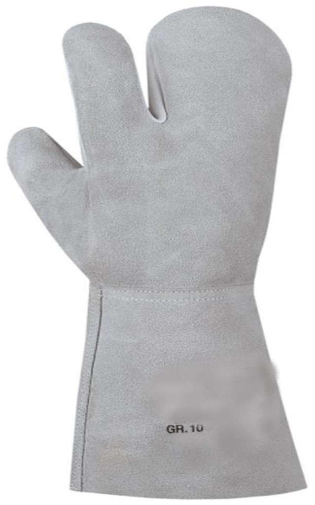 STRONG HAND® 3-Finger-Schweißer-HANDSCHUHE Staltleder mit Stulpe
