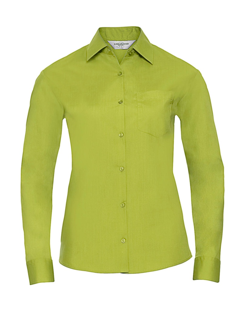 RUSSELL Ladies` LS Poplin Shirt