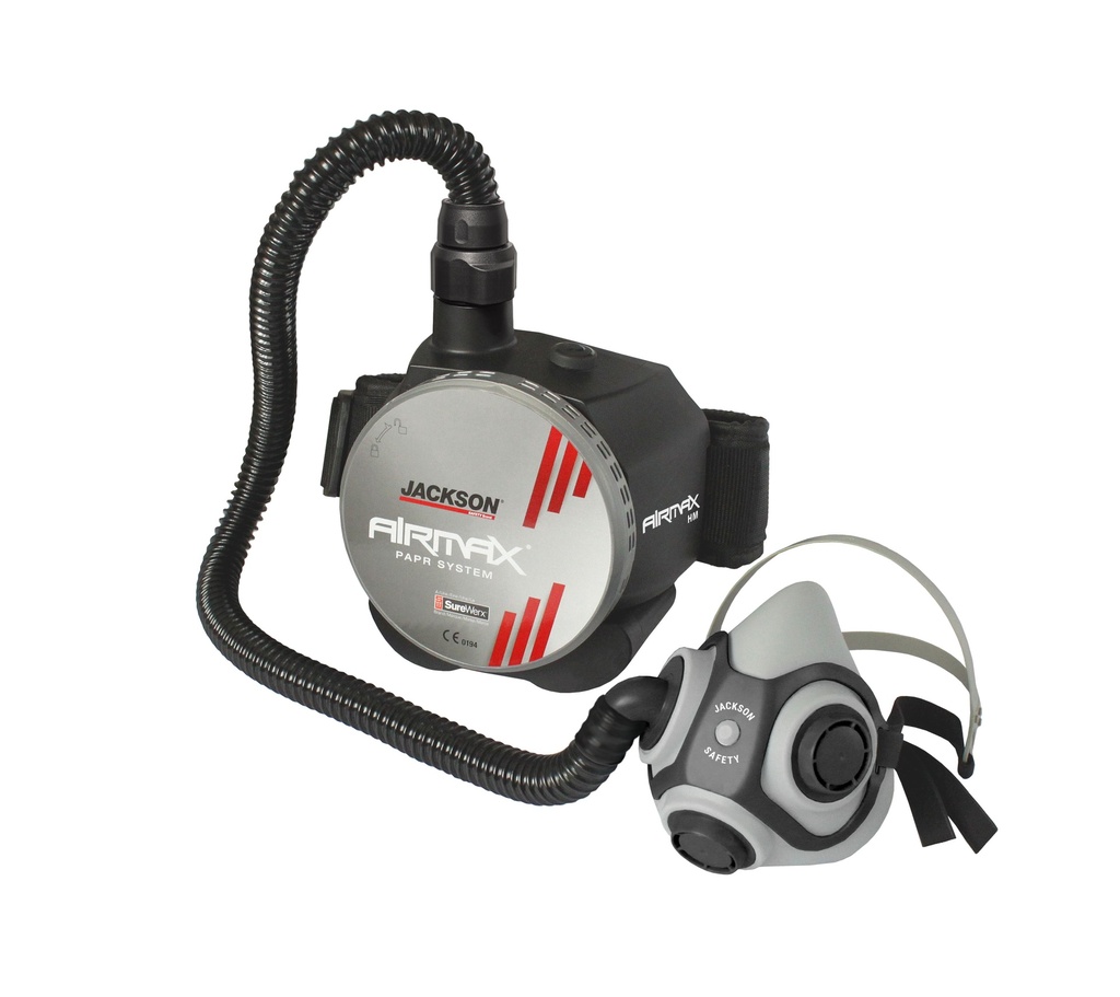 JACKSON® AIRMAX® HM Halbmaske mit Schlauch und Schlauchanschluss für PARP-System Gr. M/L
