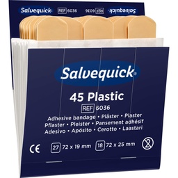 [42036] Salvequick®-Refill-Einsatz 6036 45 Pflasterstrips wasserabweisend PZN: 3071383