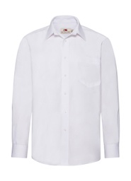 [794.01.337.3] FRUIT OF THE LOOM Poplin Shirt LS