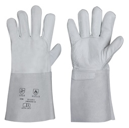 [001156] R.L. Schweißer Rindnarbenlederhandschuh gekederte Nähte