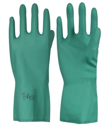 [001347] Solidstar® Chemikalien-Schutzhandschuh “PebbleGrip“ Nitril grün Länge 33 cm CE CAT 3