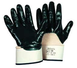 [001354] Soleco® Nitril-Handschuh blau Stulpe teilbeschichtet CE CAT 2