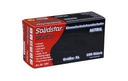 [001391] Solidstar® BLACK Nitril-Einmalschutzhandschuh schwarz puderfrei