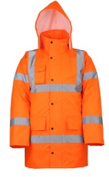 [004143] LeiKaTex® Regenparka Warnschutz warnorange