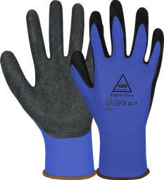 [508610B] HASE Handschuhe Montage Feinstrick SUPERFLEX BLUE