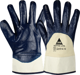 [903200] HASE Handschuhe Gelb/Blau Nitriler GOTHA LITE