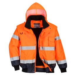 [C465] PORTWEST® Hi-Vis 3-in-1 Kontrast Pilotjacke - C465
