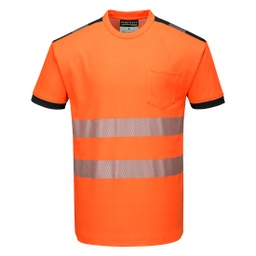 [T181] PORTWEST® PW3 Hi-Vis Cotton Comfort T-Shirt kurzarm - T181