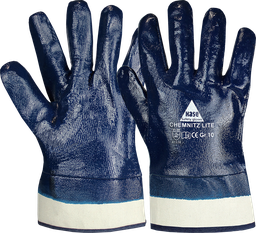 [904200] HASE Handschuhe Gelb/Blau Nitriler CHEMNITZ LITE