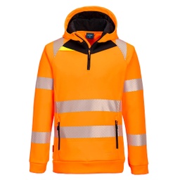 [DX482] PORTWEST® DX4 Hi-Vis Kapuzenpullover mit 1/4 Reißverschluss - DX482