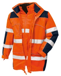 [4109] teXXor® Warnschutz-Parka TORONTO leuchtorange/navy