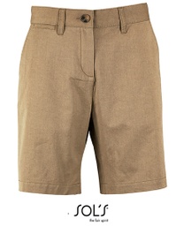 [L02762] SOL´S Women´s Chino Bermuda Shorts Jasper