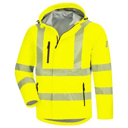 [7177-4000-XS] NITRAS® MOTION TEX VIZ PLUS Warnschutz-Regenjacke 7177