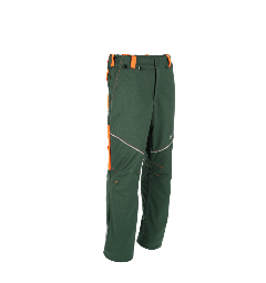 [50-140] NI Forstschutz Standard Plus FO Schnittschutz-Bundhose Form A Klasse 1, grün-orange