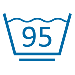 95° - Schonwaschgang (mit einem Balken unten)